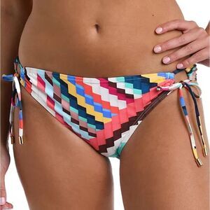 La Blanca Women's Slice Adjustable Loop Hipster Bikini Bottoms Colorful Size 14